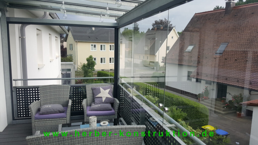Balkonverglasung Glasschiebewand Landsberg