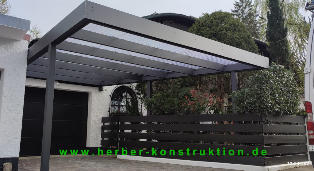 Carport Flachdach München Aluminium