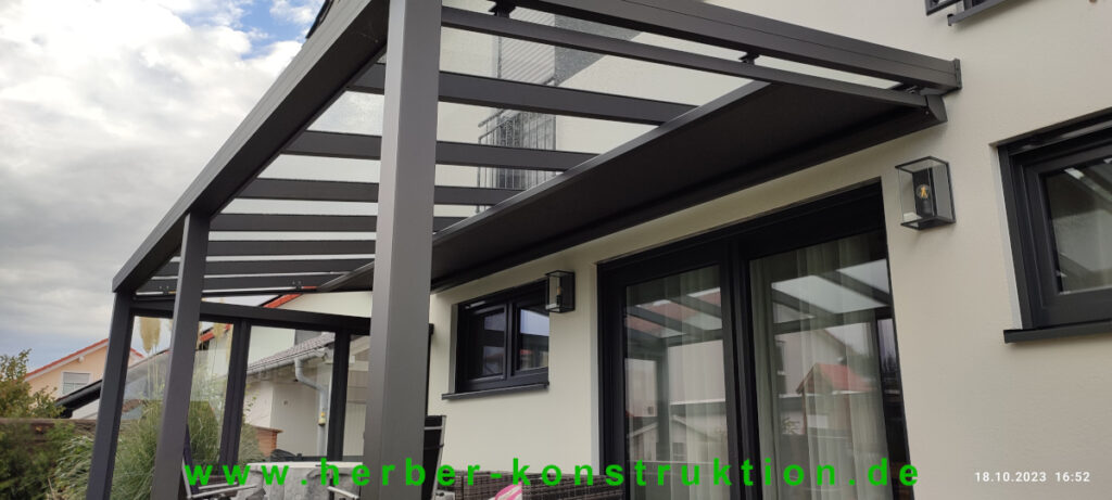 Terrassenueberdachung Landsberg am Lech anthrazit